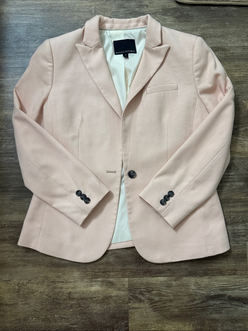 Banana Republic Light Pink Tailored Blazer